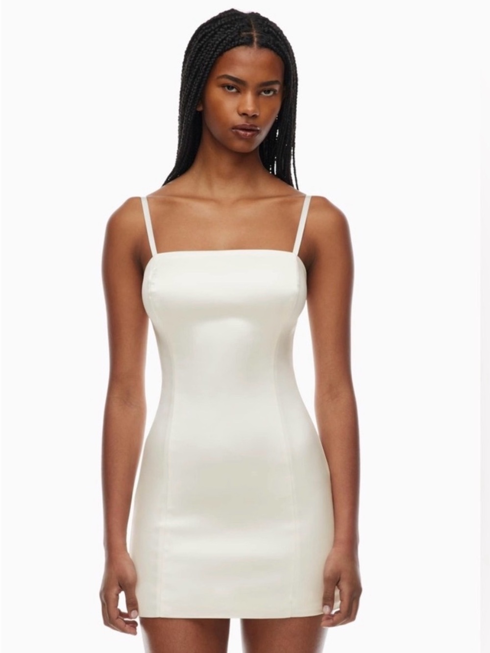 Aritzia White Mini Slip Dress